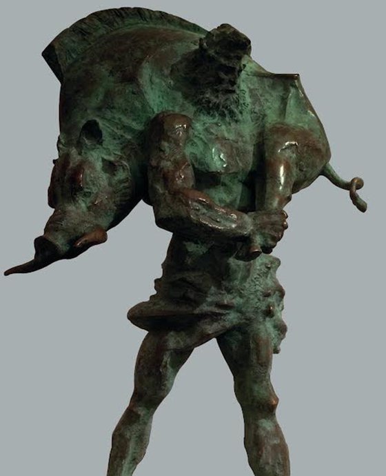 Hercules  (45x25x25cm, bronze)