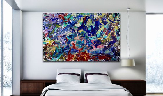 Dream In Colors | Xl abstract painting by Nestor Toro