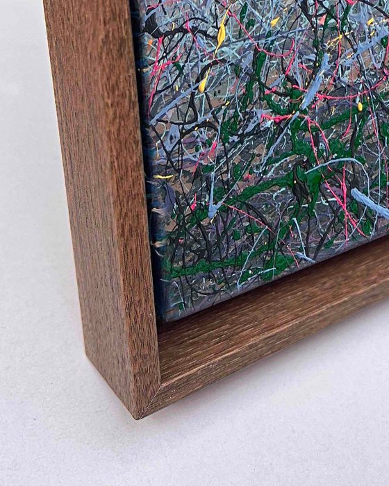 Golden Solace - diptych, framed