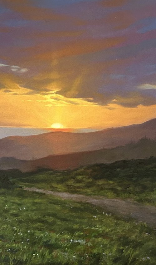 Sunset at Wicklow Gap by Alina Karpova