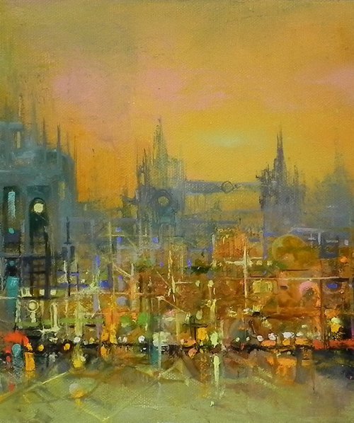 "City" Original art by Yurii Novikov