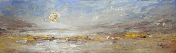 Moonlit Shore  (Large, Panoramic, 100x30cm)