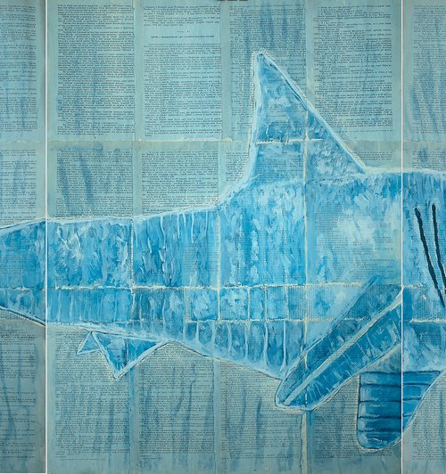 Shark.(triptych) by Marat Cherny