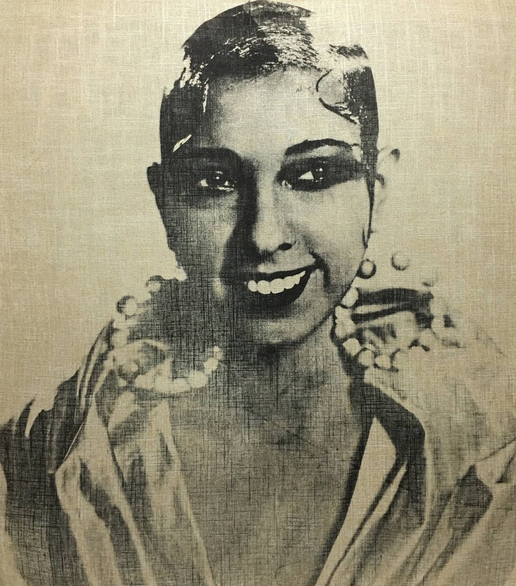 Josephine Baker Painting by Dane Shue by Dane Shue