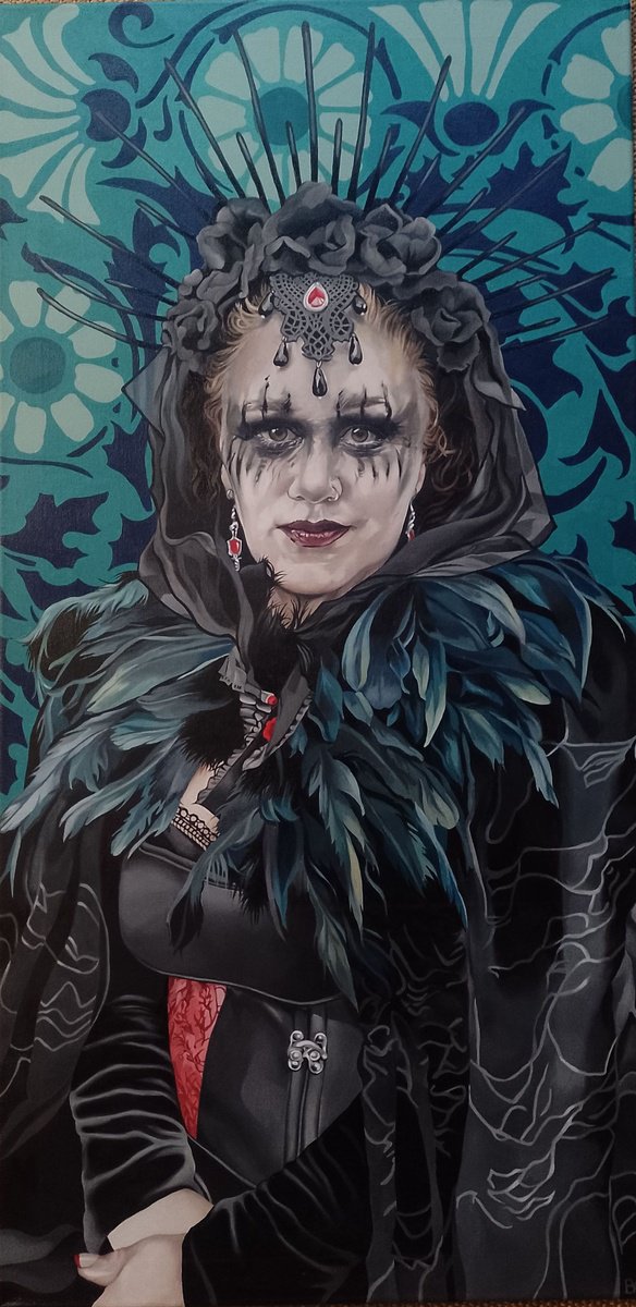 Photorealistic Oil Painting , Whitby Goth By Jo Beer, 20 X 39, Artwork For Sale On Artfinder