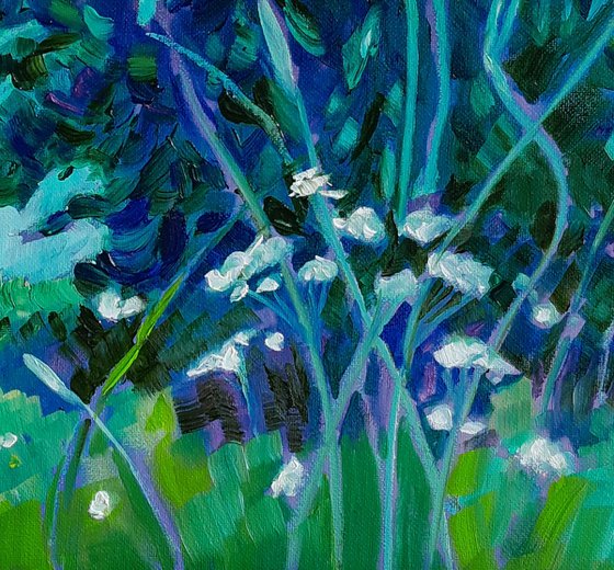Trees, Blue and Green