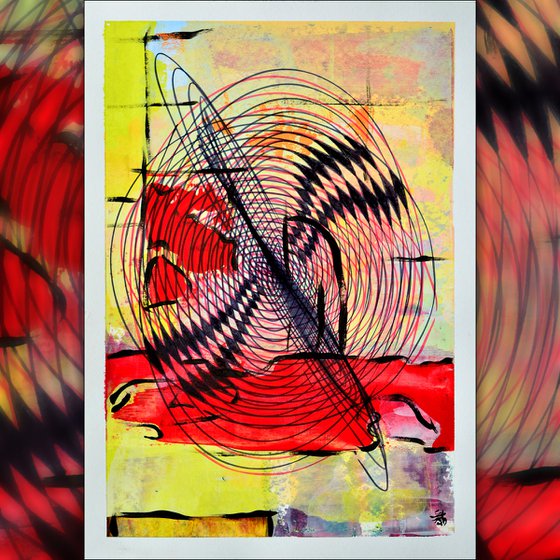 Failure Movement - Vibrations Mixed Media Modern New Contemporary Abstract Art