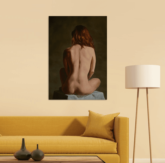 Nude from behind