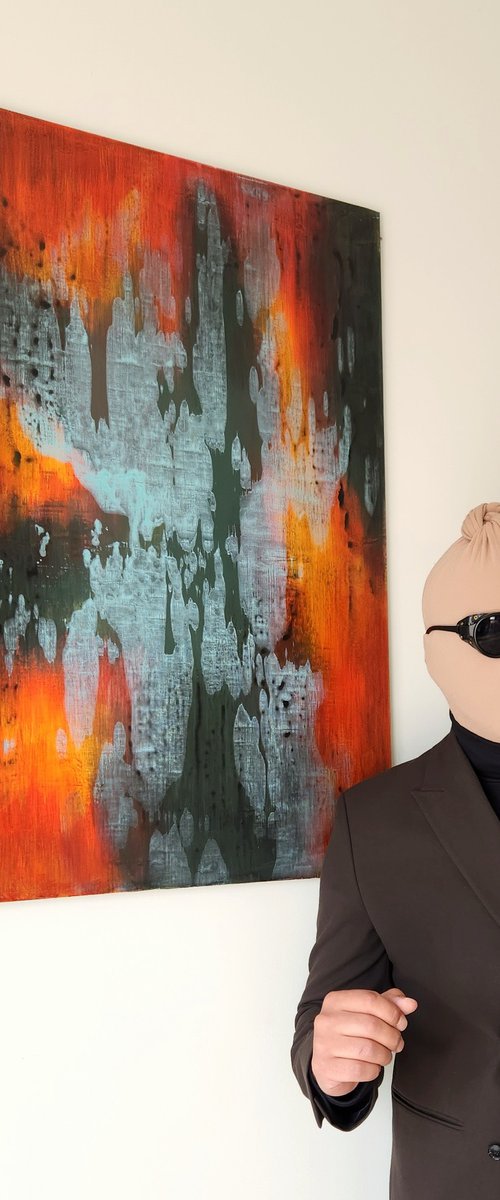 AFTERLIGHT VI - Abstract Painting by Orvvet