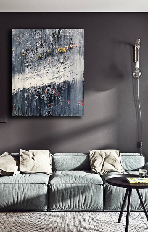 120x100cm. / Abstract painting / Abstract 2188 by Alex Senchenko