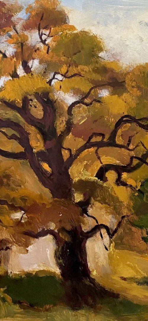 Oak, autumn by Oleg and Alexander Litvinov