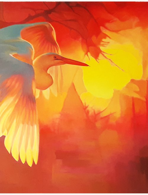 FLY INTO THE SUNSET. by Tatiana Rezvaya