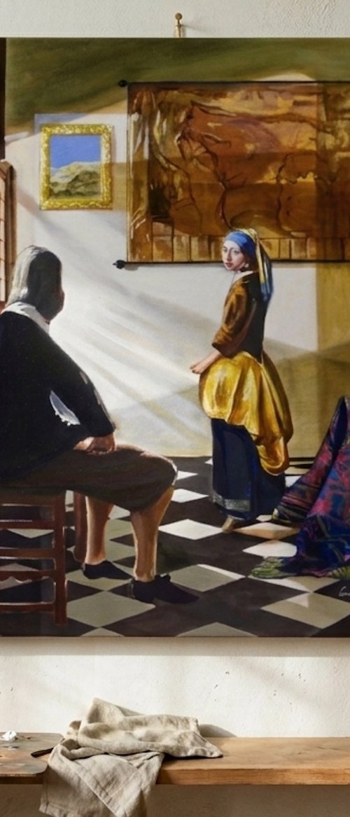 Vermeer's new model by Gordon Bruce