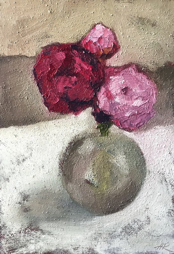 Peonies In Vase