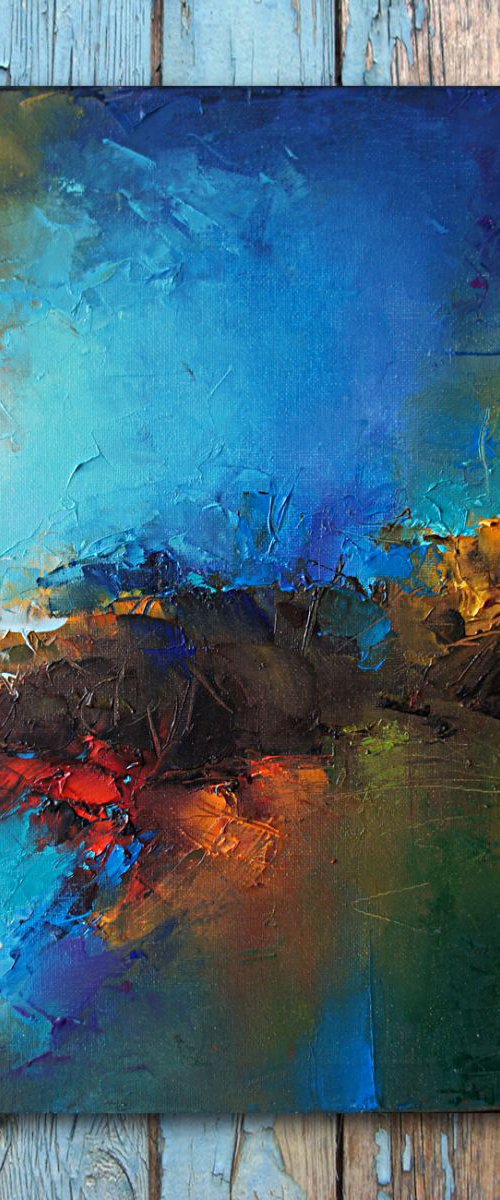Landscape, Abstract painting by Stanislav Lazarov