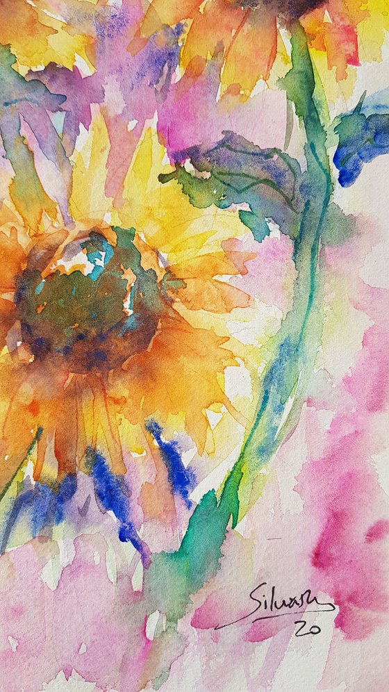 Sunflower trio