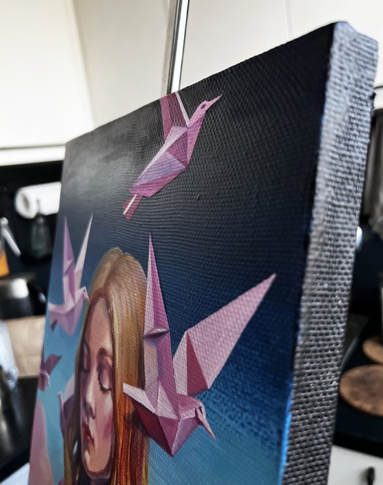 Morning. In pink clouds.