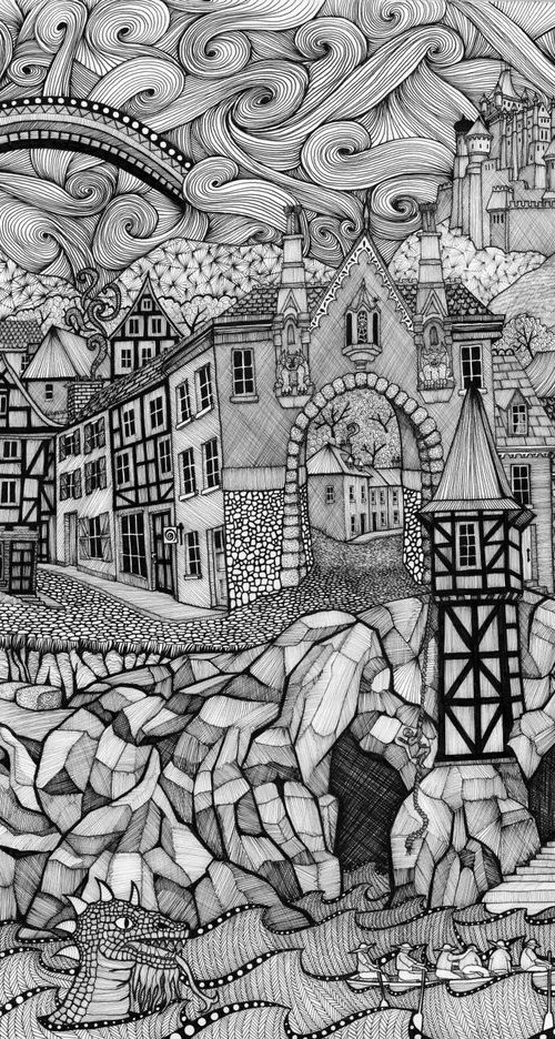 Inky Village by Terri Smith