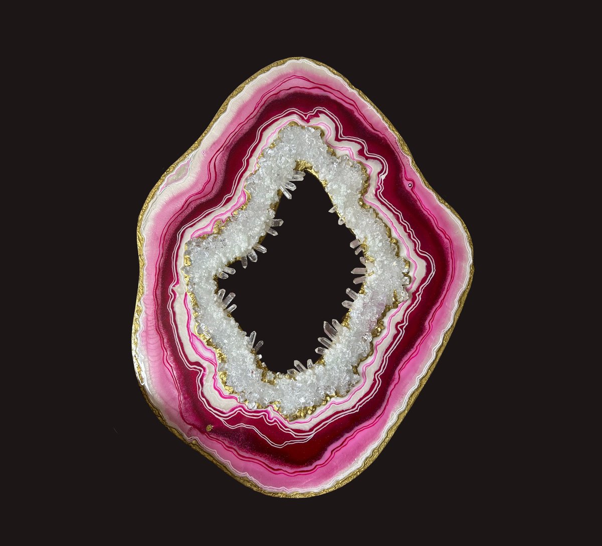 Fuchsia Geode by Alexandra Dobreikin