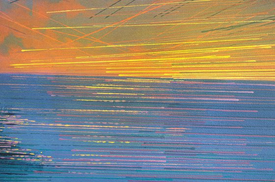 Dorset Coastline At Sunset