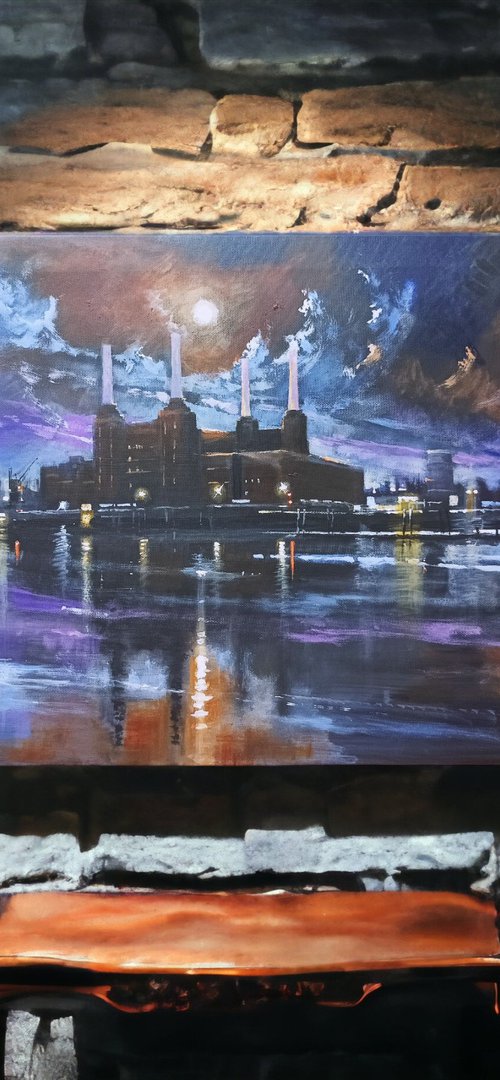 Late night London..Battersea by Alan Harris