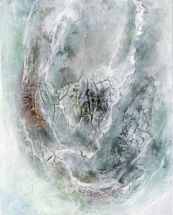 Simple Prayers 4 - Textured Abstract Painting by Kathy Morton Stanion