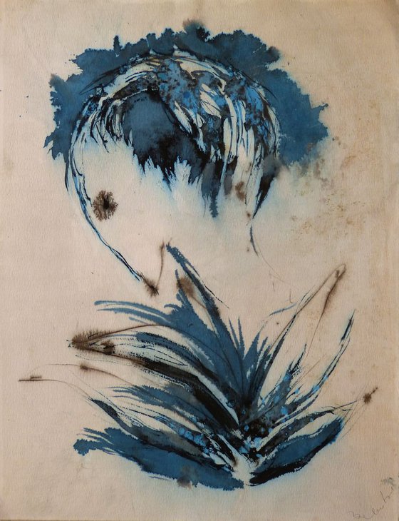 The Blue Bird, 65x50 cm