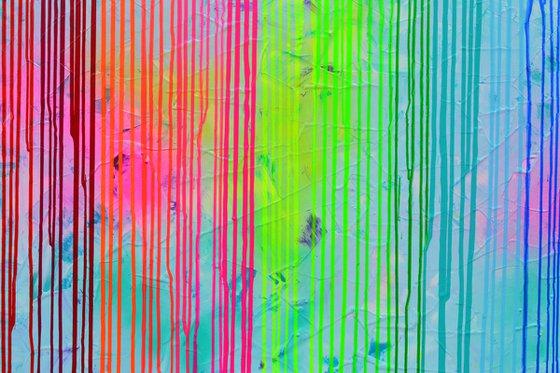 Melted Rainbow 2 - Large Abstract