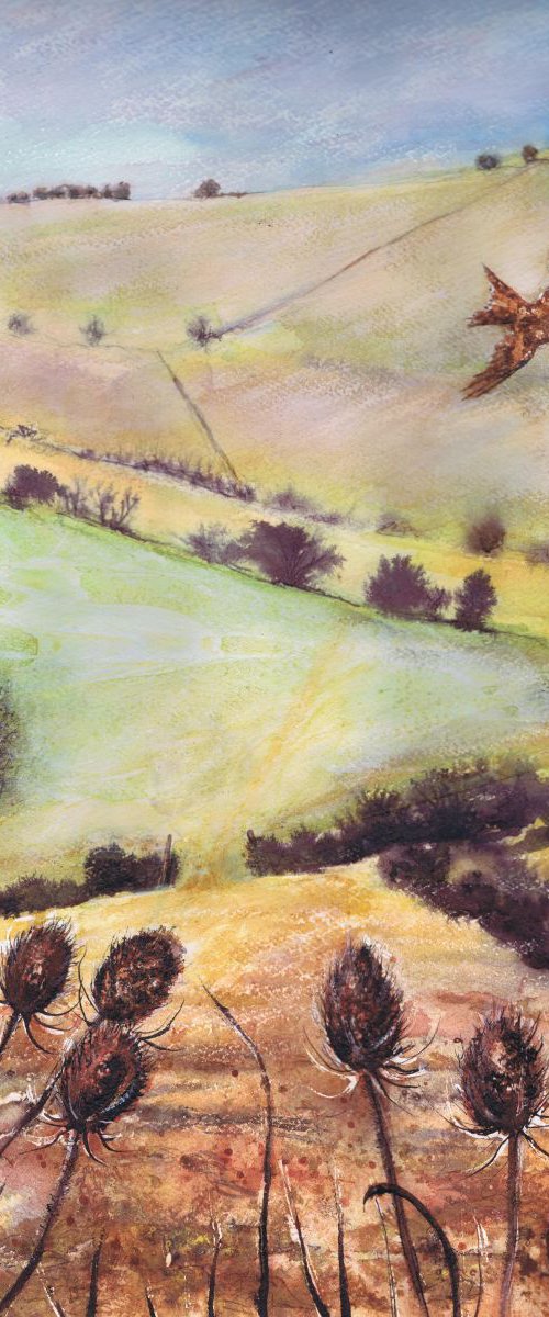 Ridgeway and Red Kite by Michele Wallington