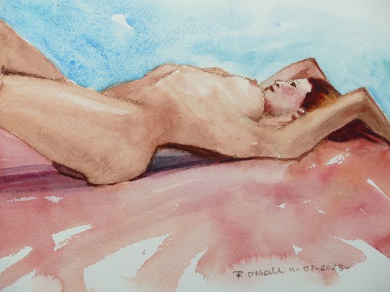 reclining female nude