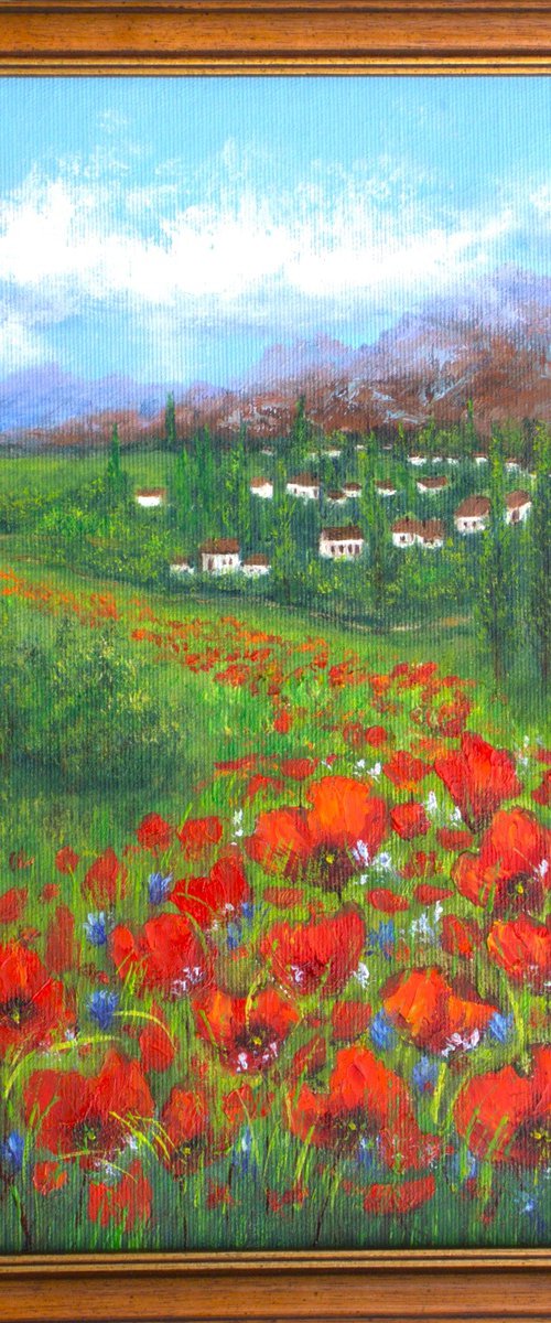 Poppies in the land by Ludmilla Ukrow