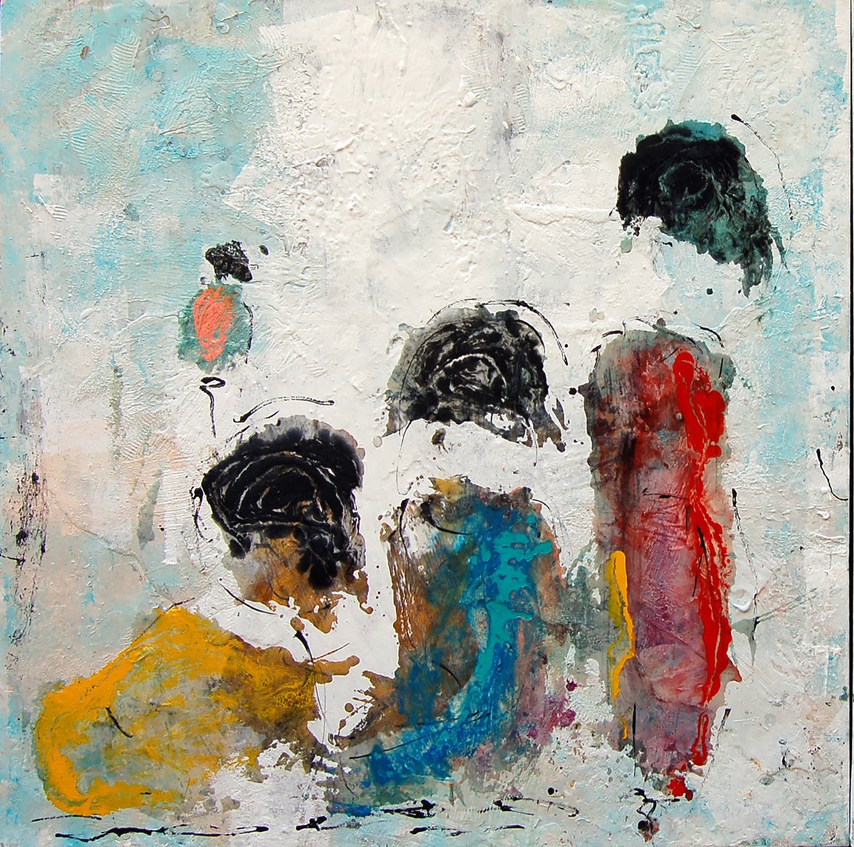 Expressive Painting , Colori Bellezza Interiore By Giusy Lauriola, 39 X 39, Artwork For Sale On Artfinder