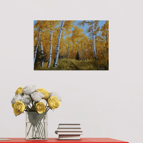 Autumn in Birch Forest