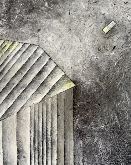 Striped reality, White flamingo