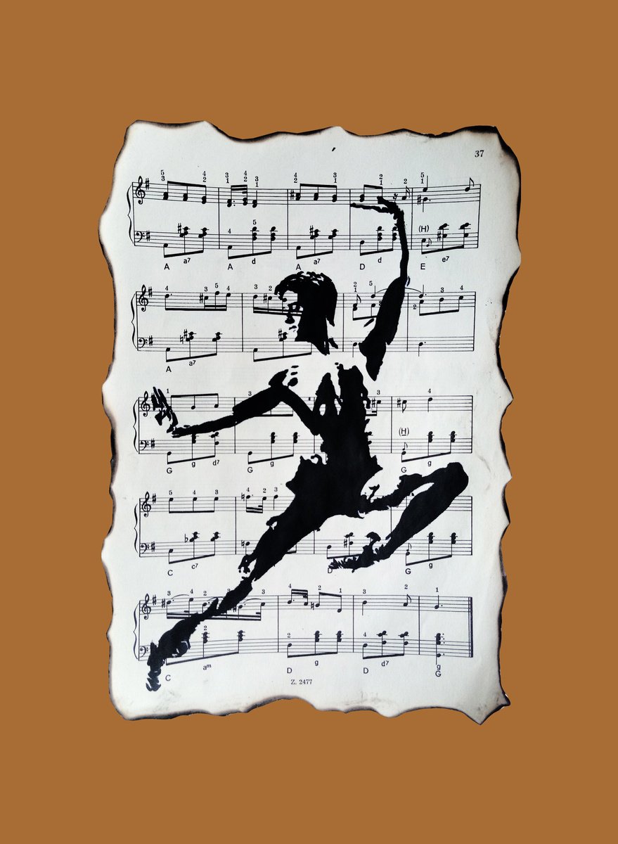 Abstract Portrait Drawing By Simona Tsvetkova, 12 X 16", Muse 19, Original Artwork