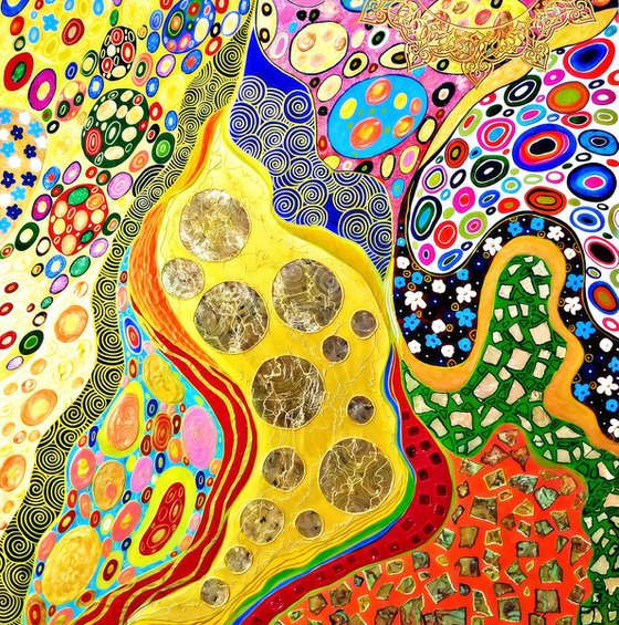 Inspiration by Klimt abstract