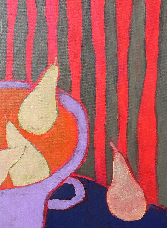 Still life with pears.