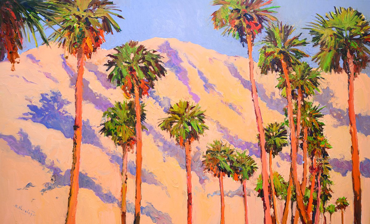 Palm Trees from the Desert. Palm Springs by Suren Nersisyan