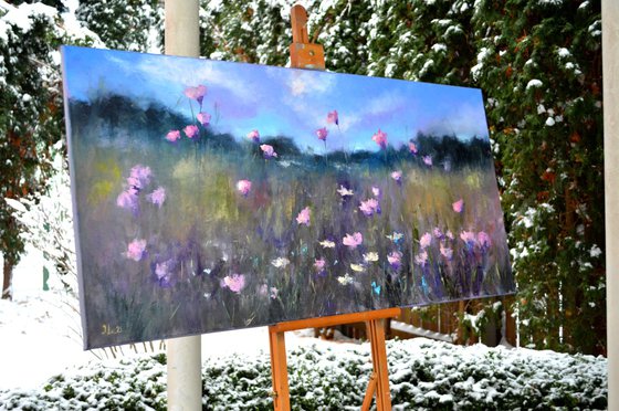 A meadow of flowering herbs