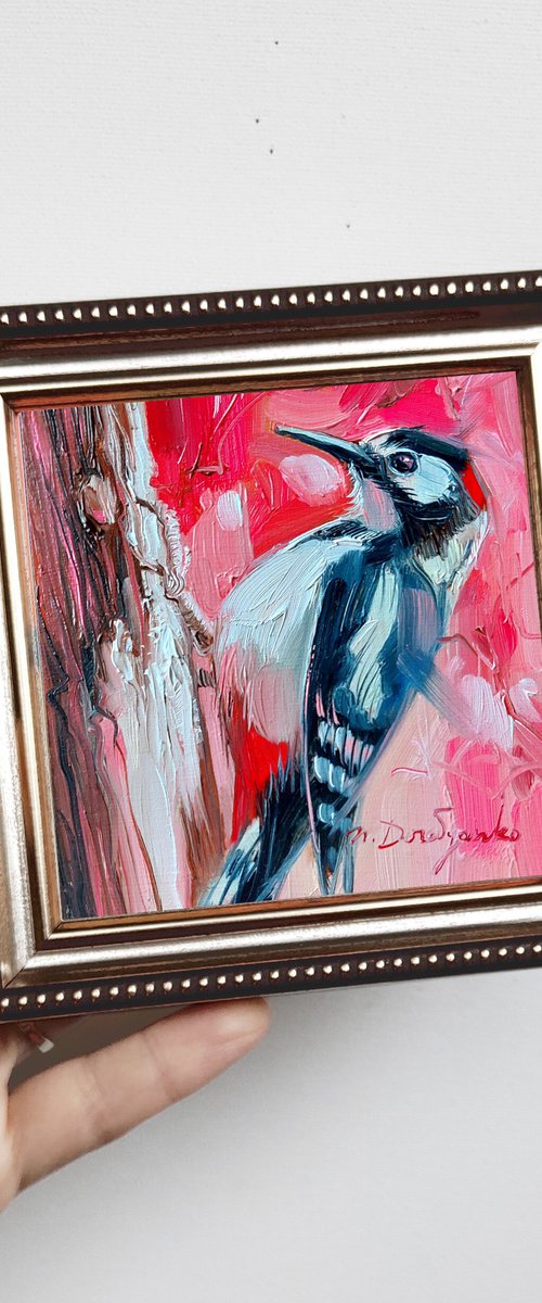 Black white bird by Nataly Derevyanko