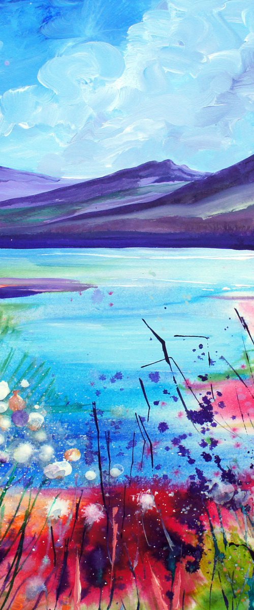 Summer View Across the Loch by Julia  Rigby