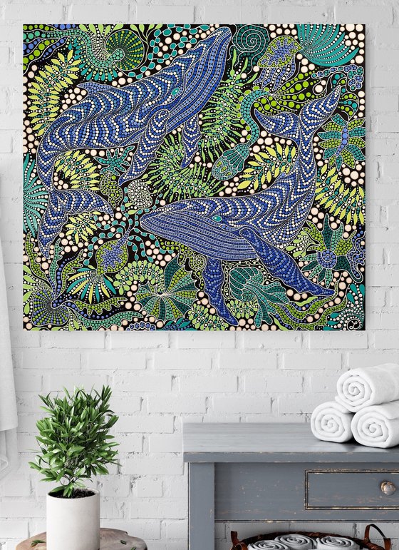 Blue Whales in the Depths