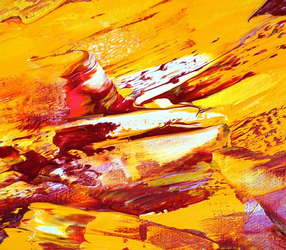Yellow Red Abstraction C 3