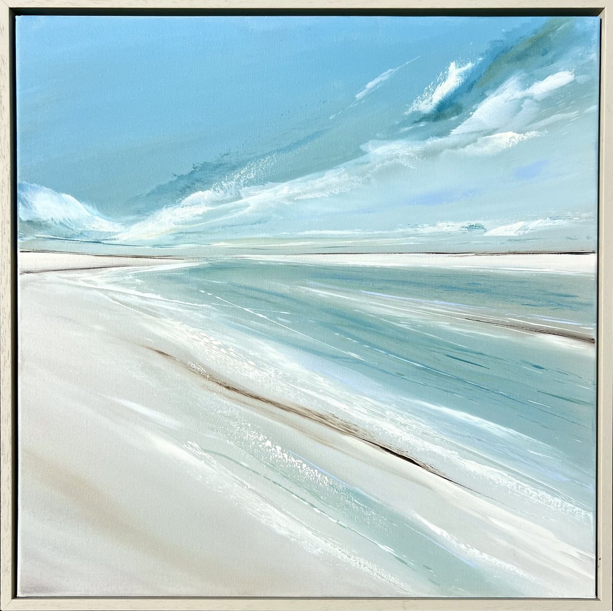 Sand Lines By Jane Skingley, 21 X 21, Artwork For Sale On Artfinder