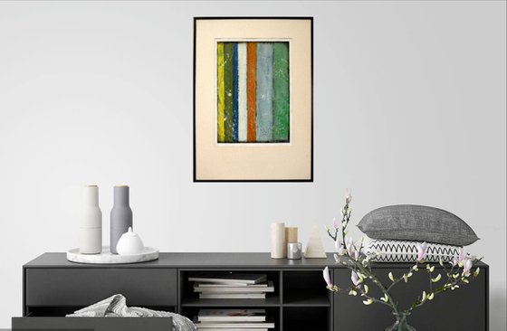 Abstract Variations # 84. Matted and framed.