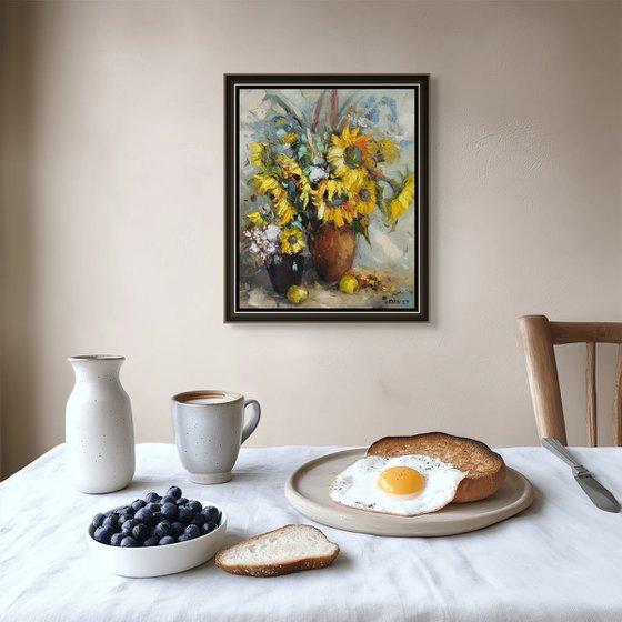 Warm Floral Composition