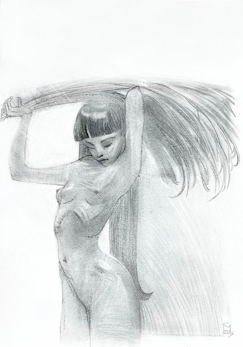 Female figure sketch #4 by Sofia Moklyak