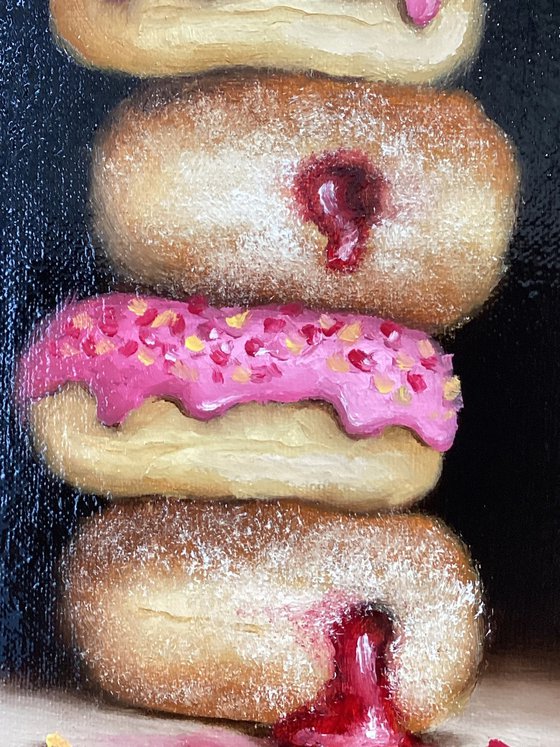 donut tower still life