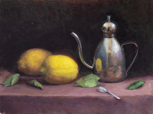 Still life with lemons by Marco Fariello