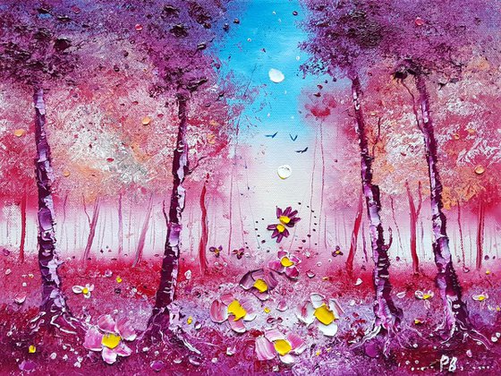 "Autumn Forest & Flowers in Love"